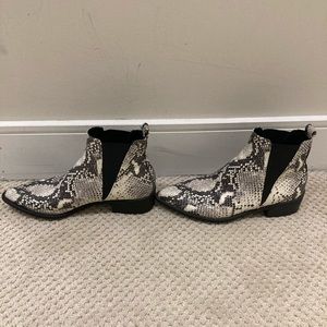 Snakeskin Ankle Boots